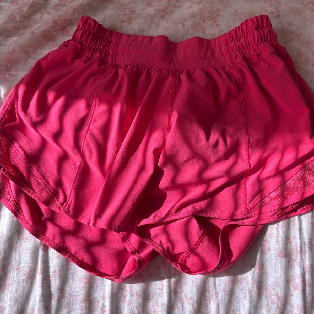Pink Lululemon shorts